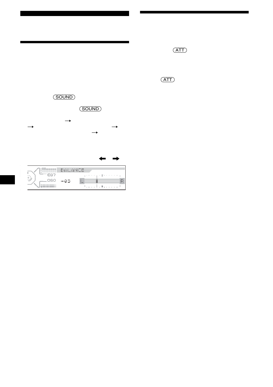 Otras funciones, Ajuste de las características del sonido, Atenuación rápida del sonido | Sony CDX-M800 User Manual | Page 72 / 84