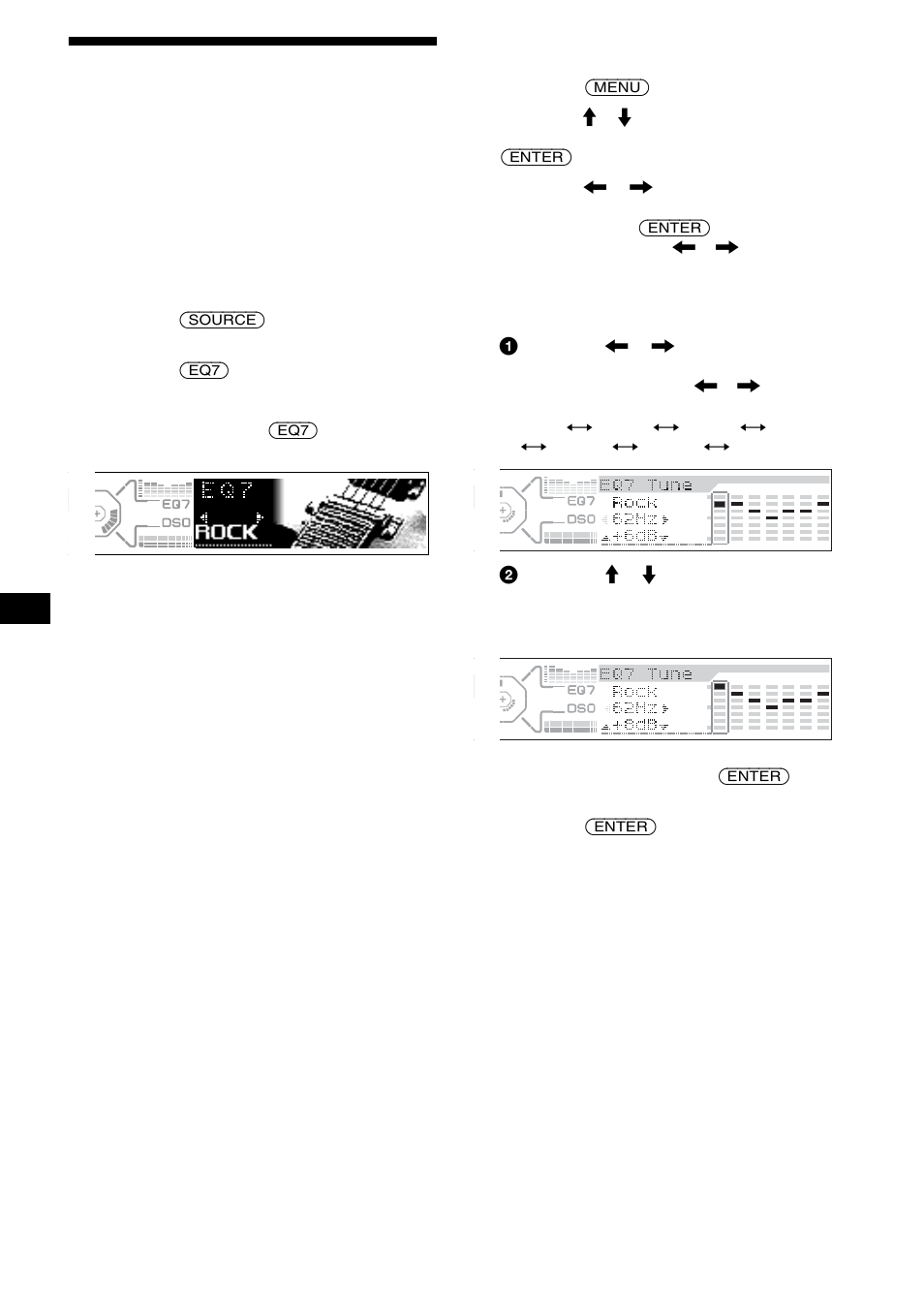 Ajuste del ecualizador (eq7), 20 ajuste del ecualizador (eq7) | Sony CDX-M800 User Manual | Page 74 / 84