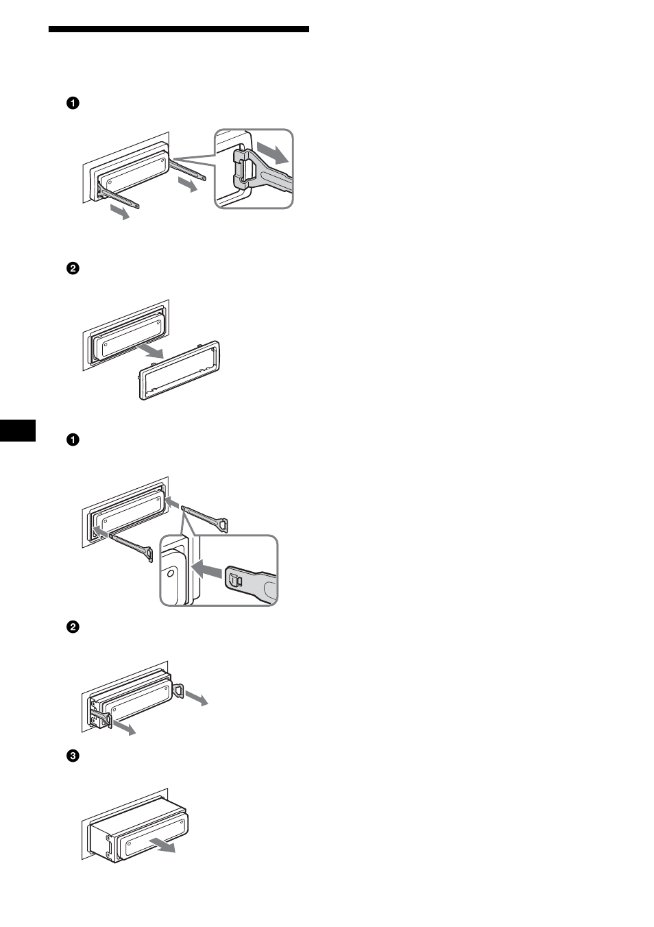 Extracción de la unidad, 24 extracción de la unidad | Sony CDX-M800 User Manual | Page 78 / 84