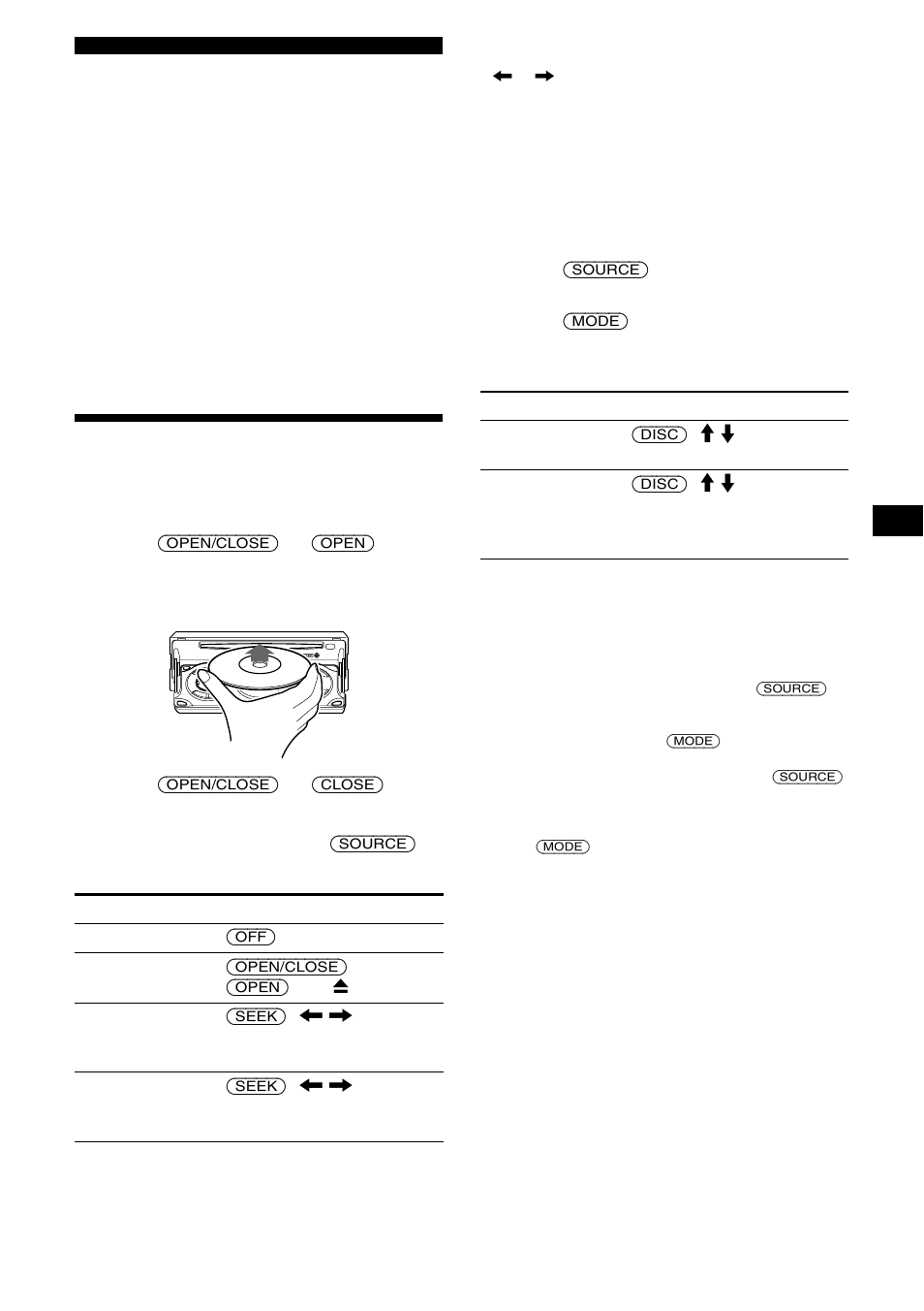 Cd player cd/md unit (optional), Playing a disc, On 9 | Sony CDX-M800 User Manual | Page 9 / 84