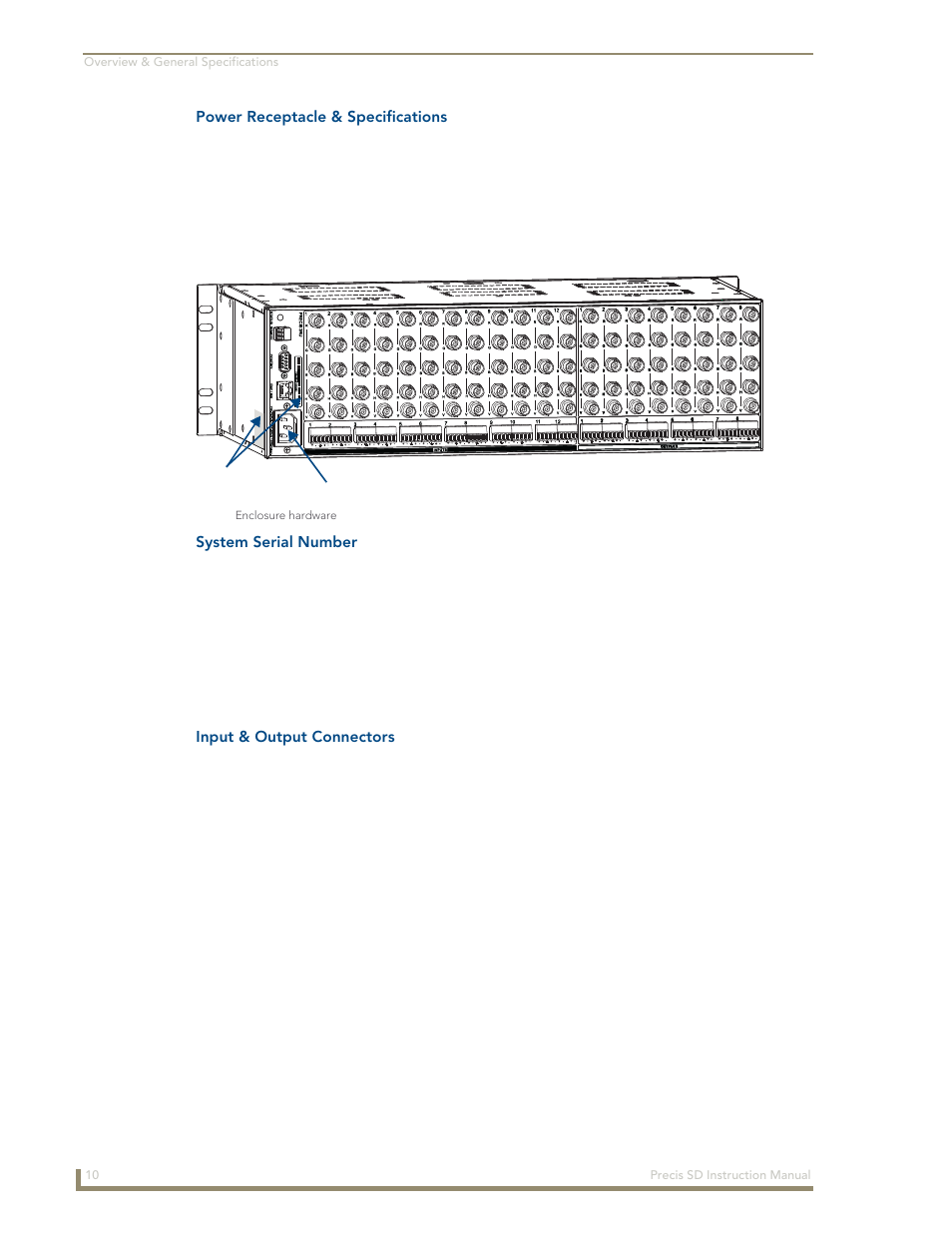 AMX Distribution Matrix Precis SD User Manual | Page 15 / 64