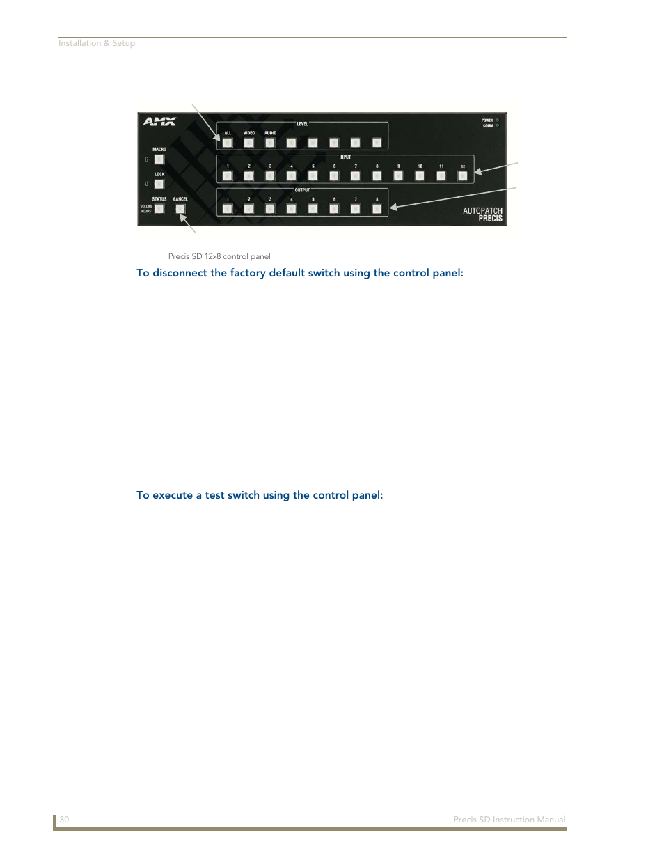 AMX Distribution Matrix Precis SD User Manual | Page 35 / 64