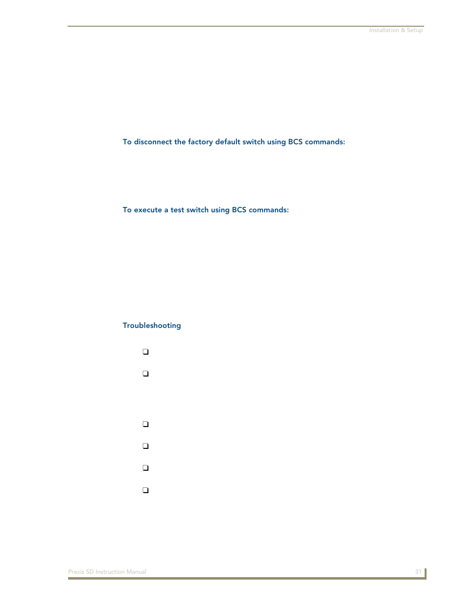 AMX Distribution Matrix Precis SD User Manual | Page 36 / 64