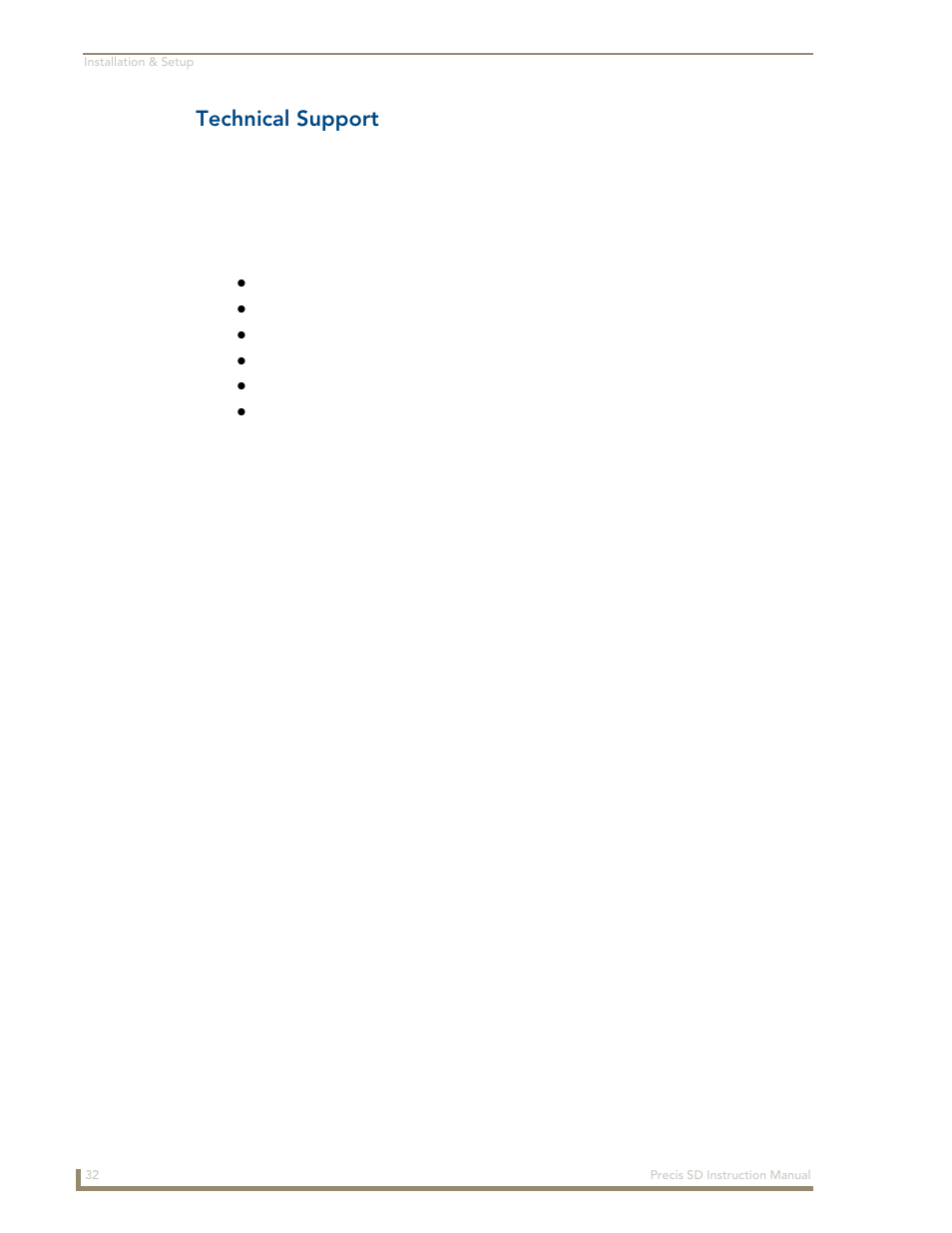 Technical support | AMX Distribution Matrix Precis SD User Manual | Page 37 / 64