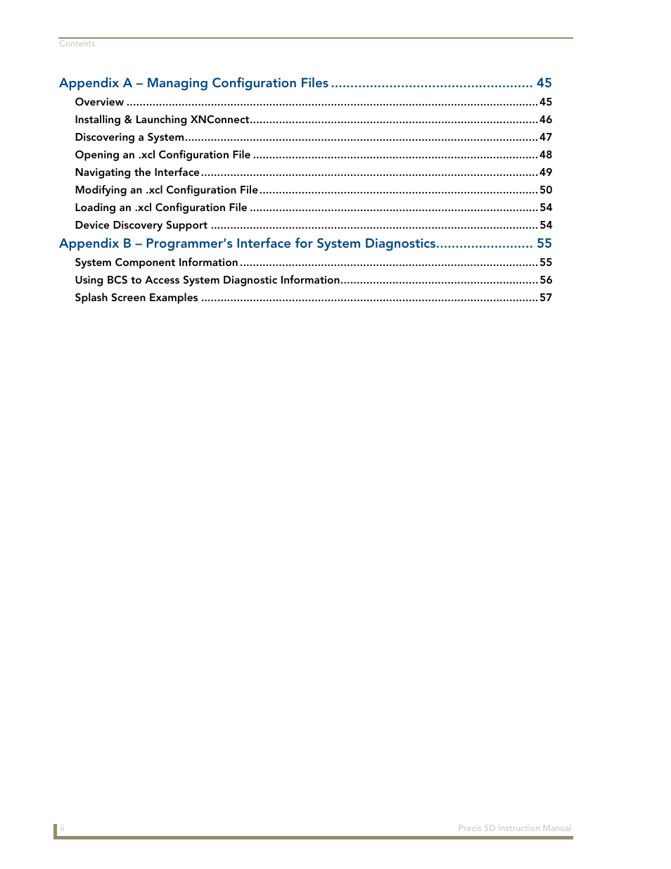 AMX Distribution Matrix Precis SD User Manual | Page 5 / 64