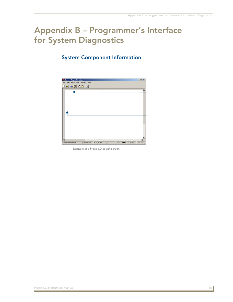 System component information | AMX Distribution Matrix Precis SD User Manual | Page 60 / 64