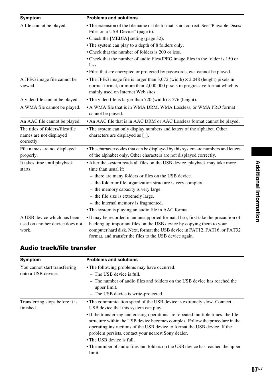 Sony DAV-DZ170 User Manual | Page 67 / 76