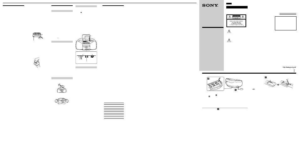 Sony CFD-S500 User Manual | 2 pages