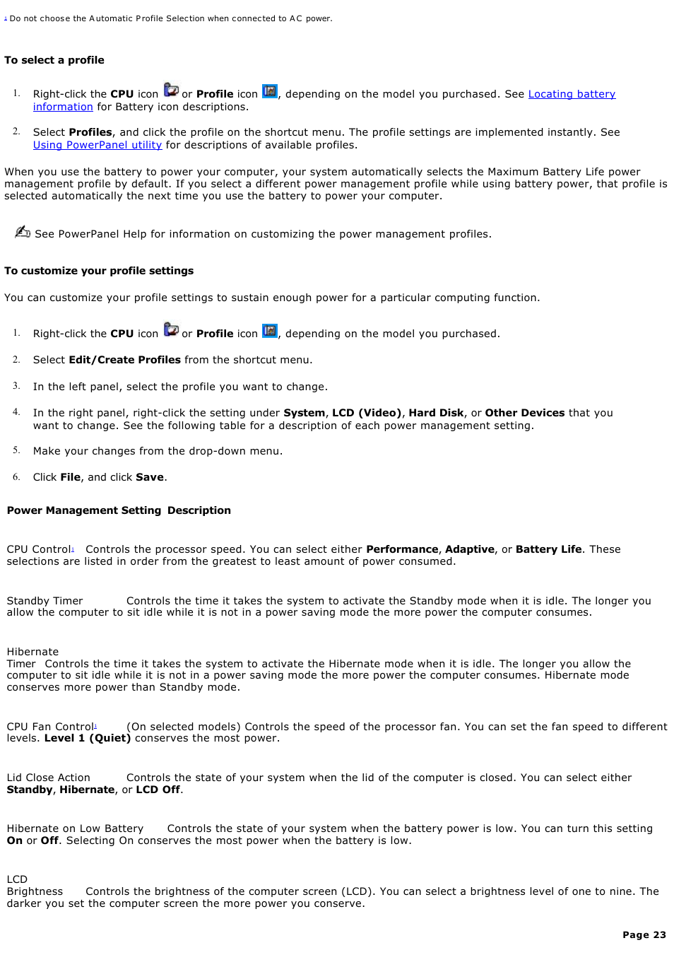 Sony PCG-TR2AP User Manual | Page 23 / 202