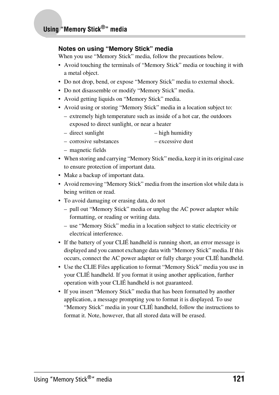 Sony PEG-NX60 User Manual | Page 121 / 176