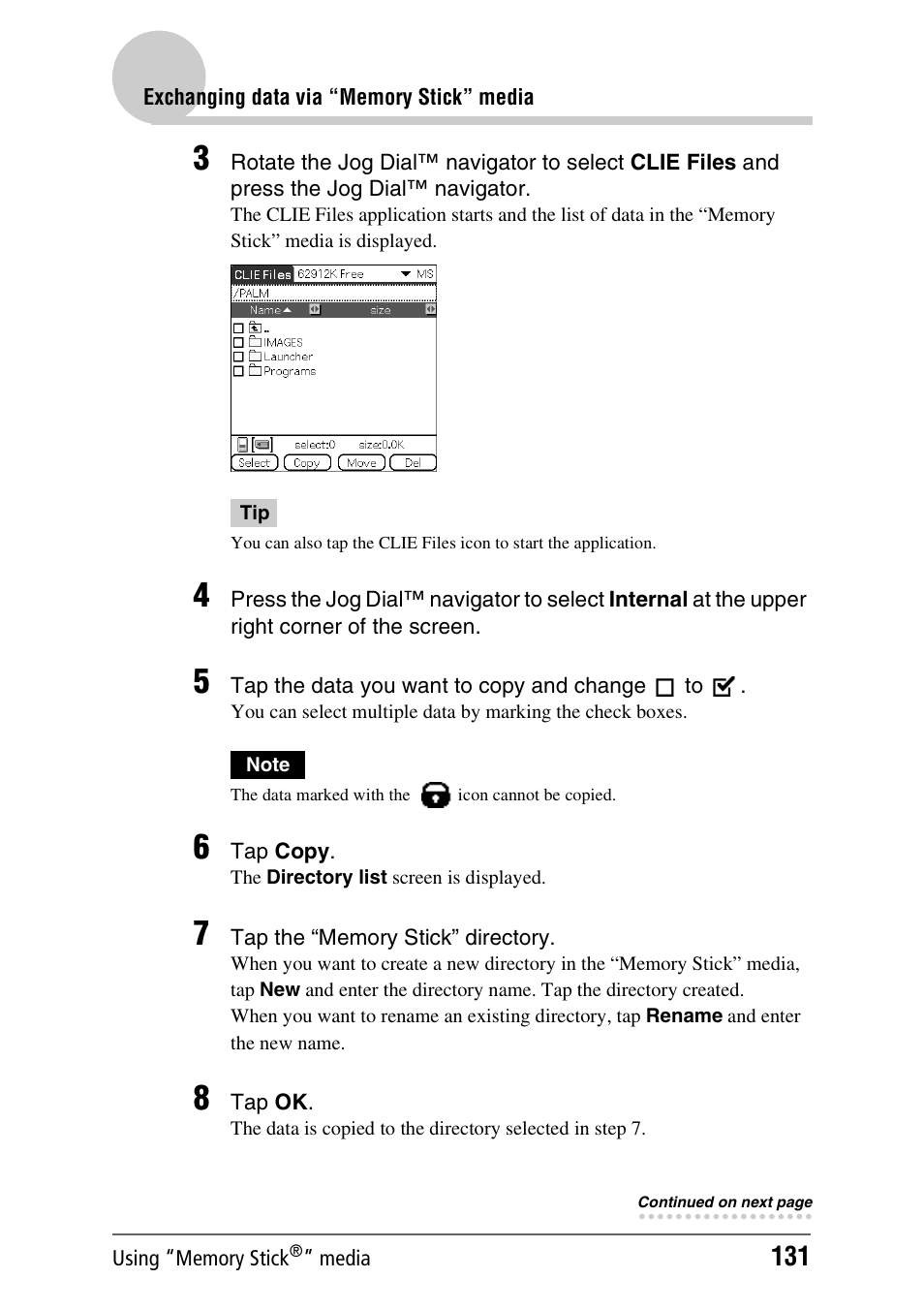 Sony PEG-NX60 User Manual | Page 131 / 176