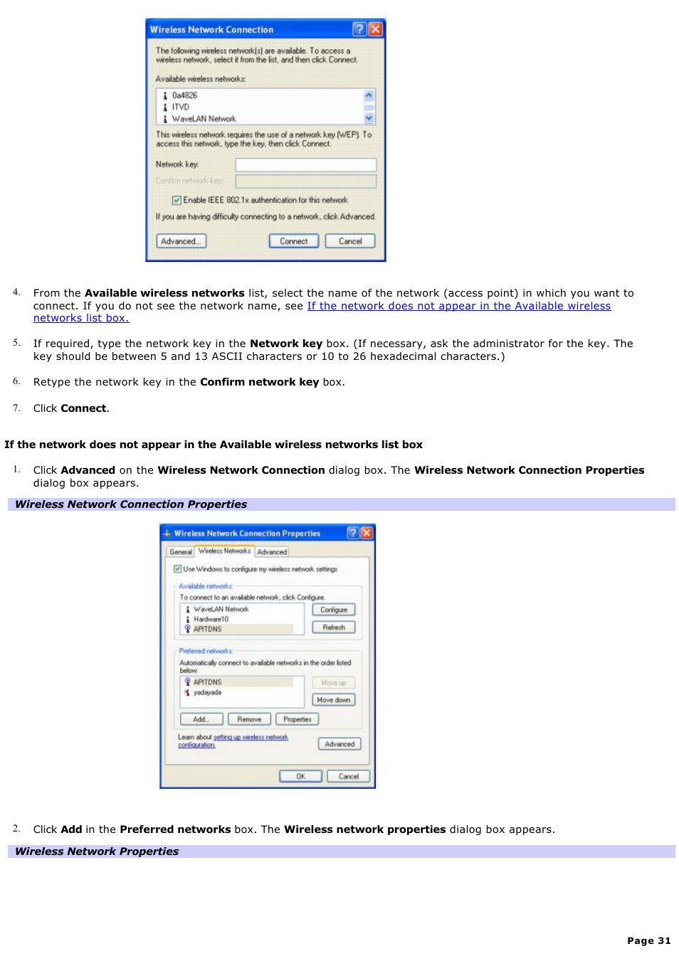 Sony PCG-Z1AP2 User Manual | Page 31 / 164