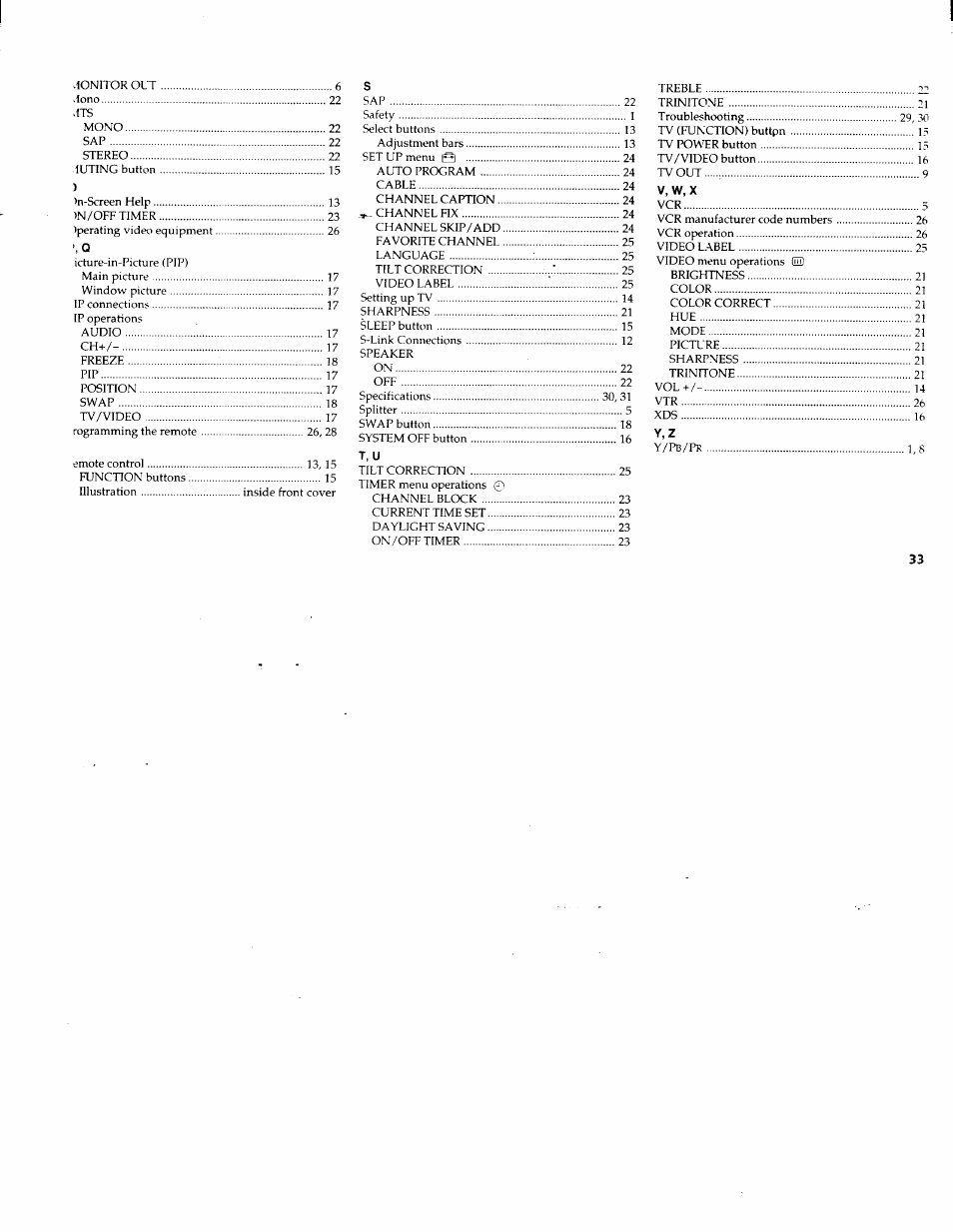 Sony KV-32FV1 User Manual | Page 37 / 37