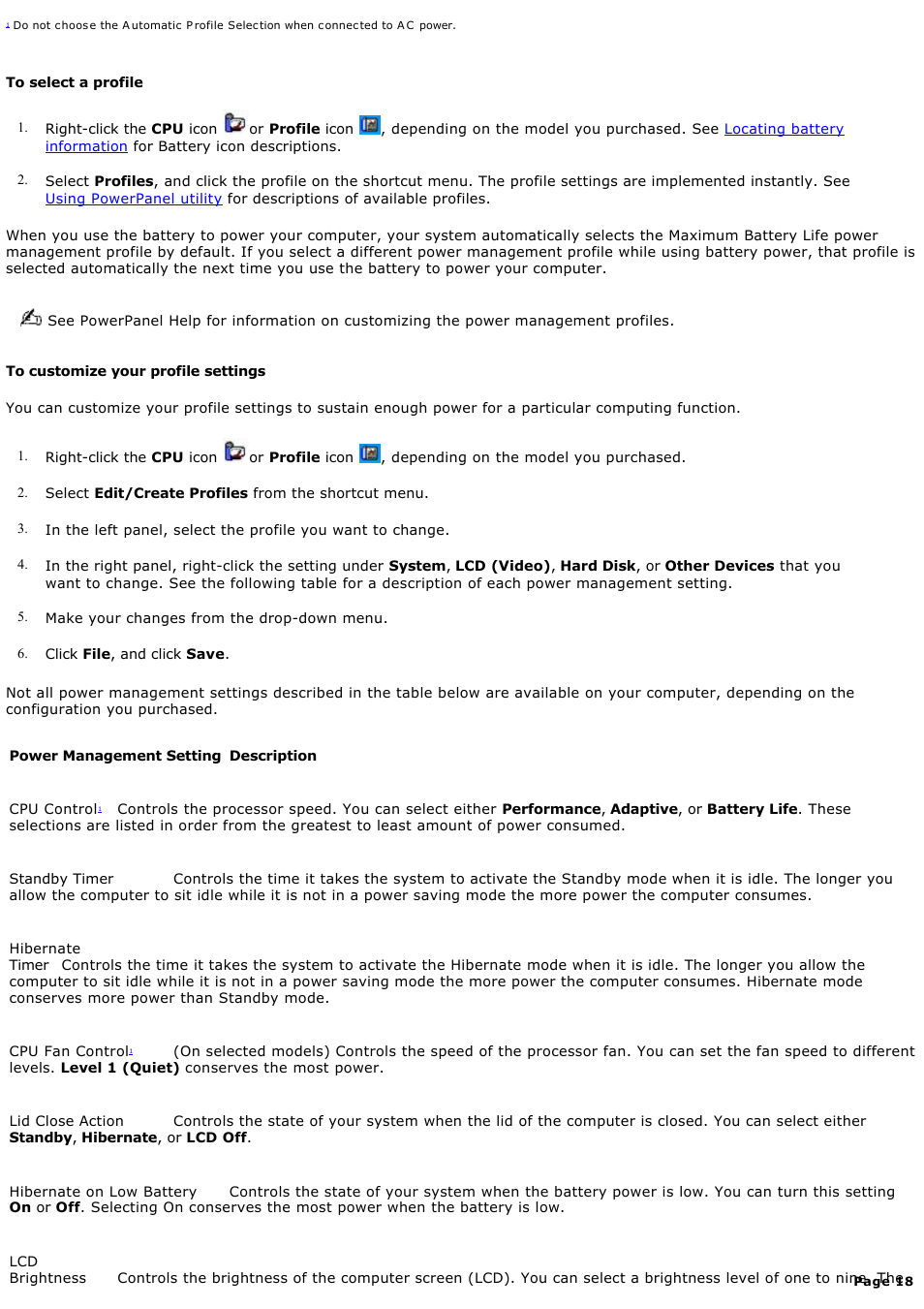 Sony PCG-GRT270G User Manual | Page 18 / 276