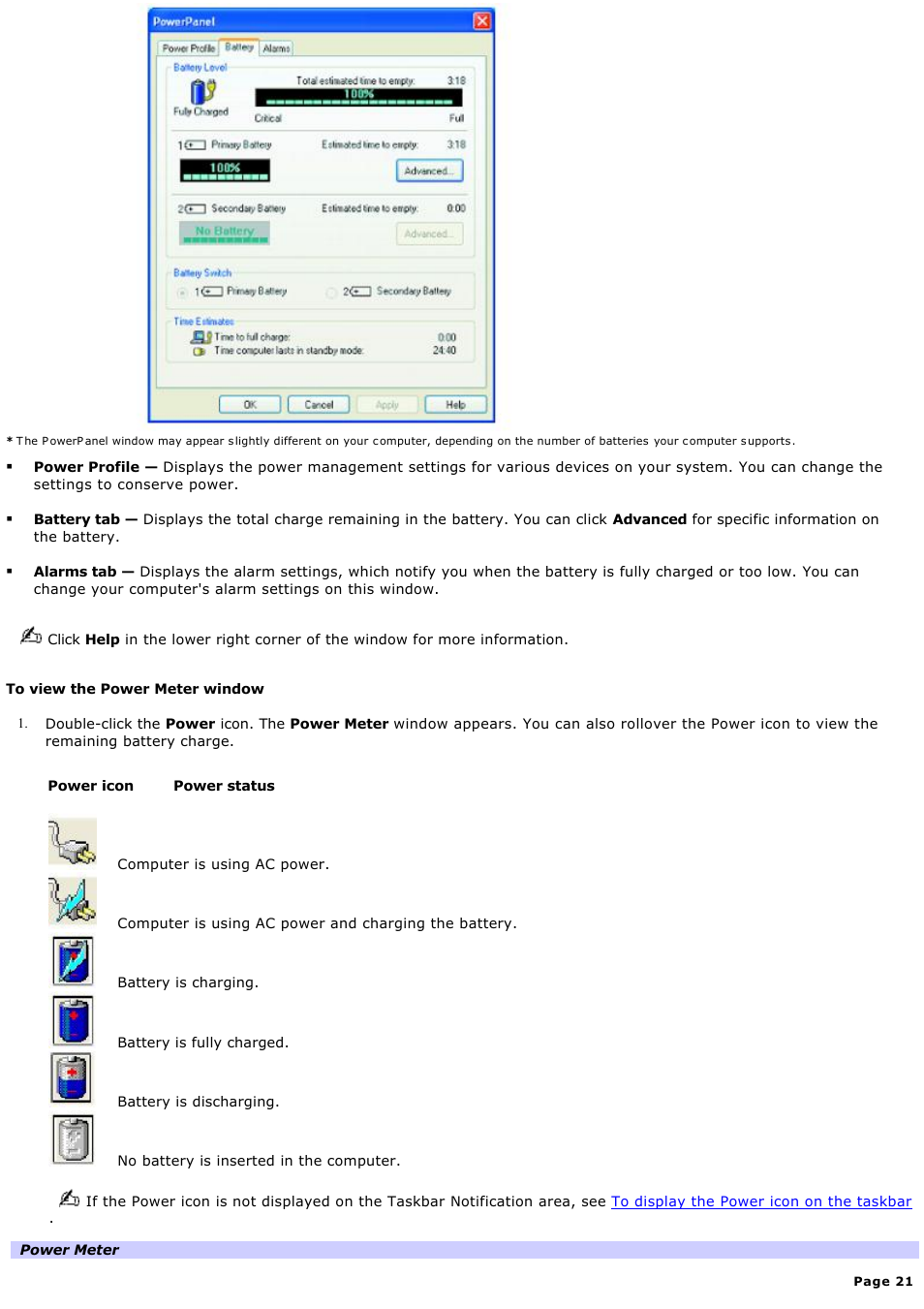 Sony PCG-GRT270G User Manual | Page 21 / 276