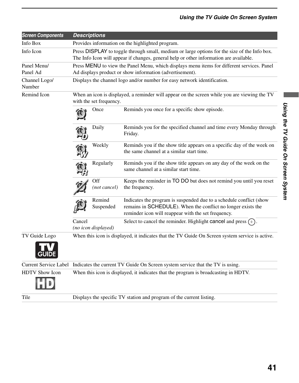 Sony KDS-R60XBR2 User Manual | Page 41 / 83