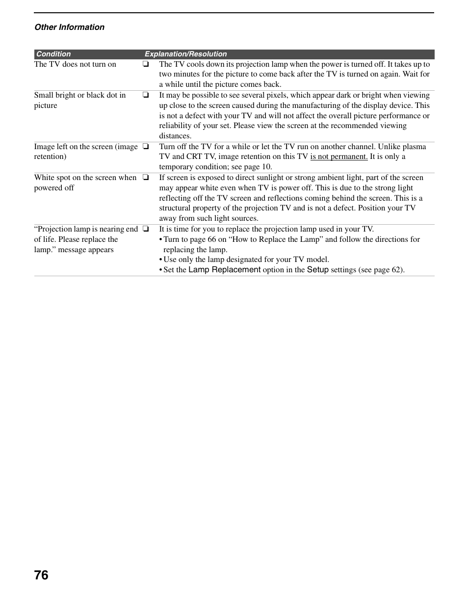 Sony KDS-R60XBR2 User Manual | Page 76 / 83