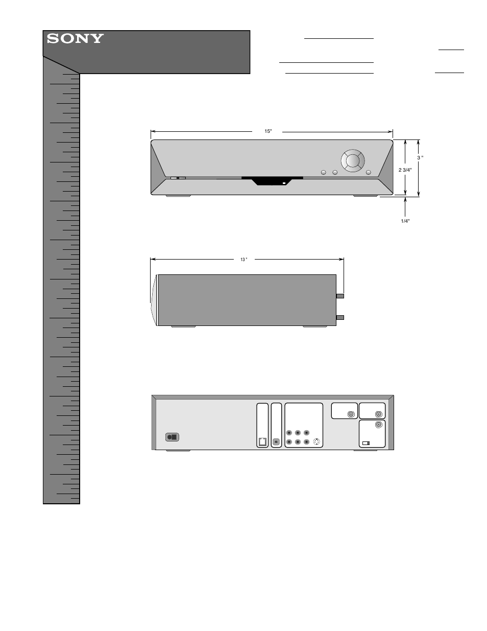 Sony SAT-T60 User Manual | 1 page