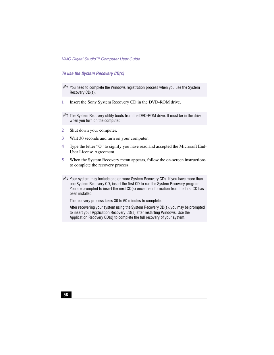 Sony PCV-RX480DS User Manual | Page 58 / 101