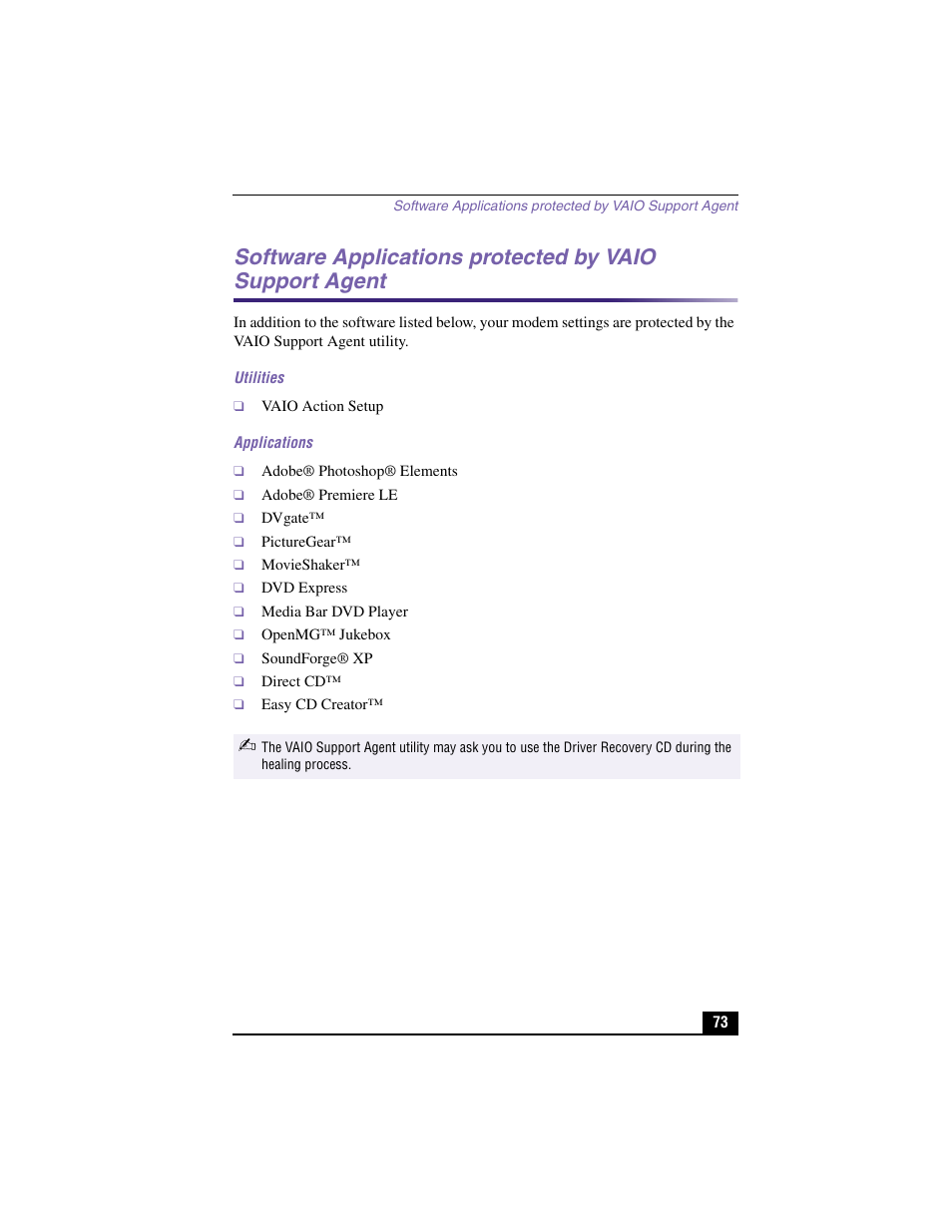 Sony PCV-RX480DS User Manual | Page 73 / 101