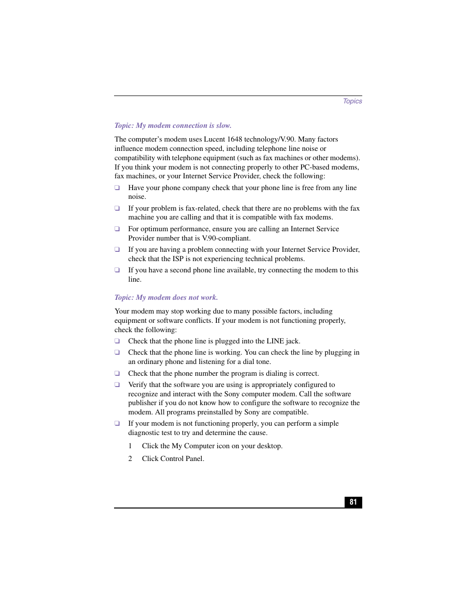 Sony PCV-RX480DS User Manual | Page 81 / 101