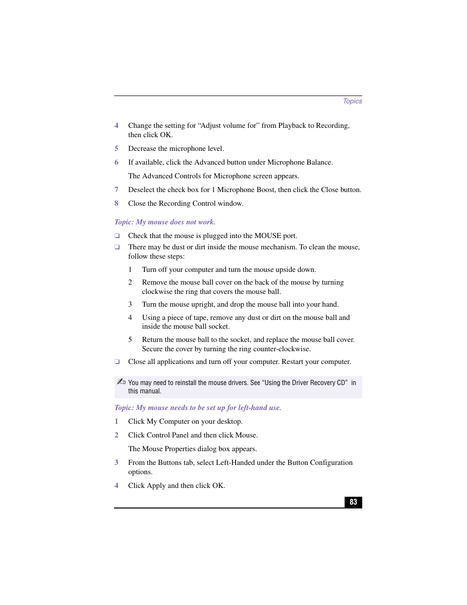 Sony PCV-RX480DS User Manual | Page 83 / 101