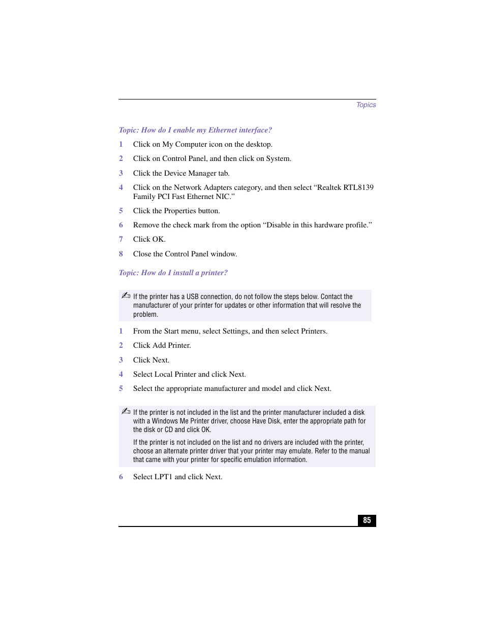 Sony PCV-RX480DS User Manual | Page 85 / 101