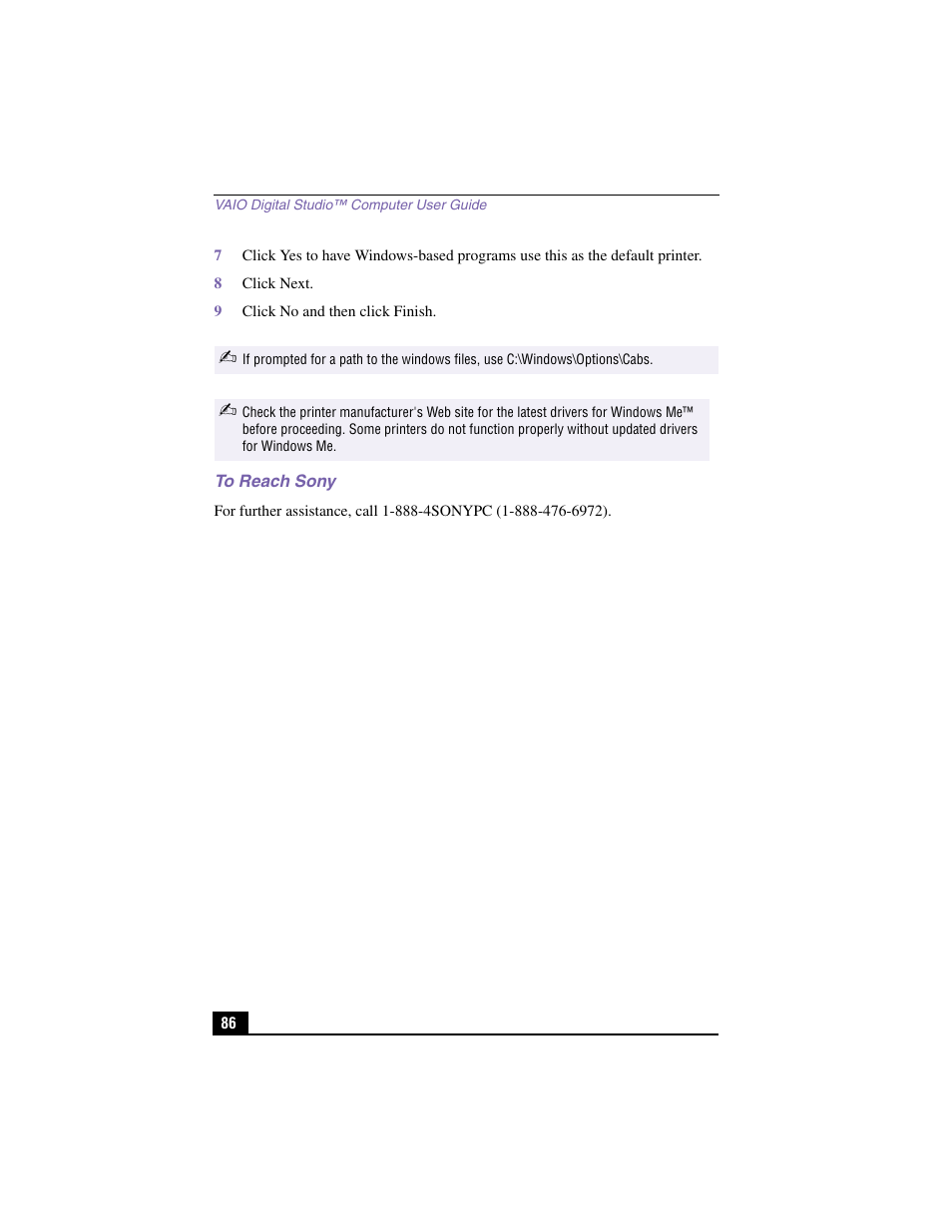 Sony PCV-RX480DS User Manual | Page 86 / 101