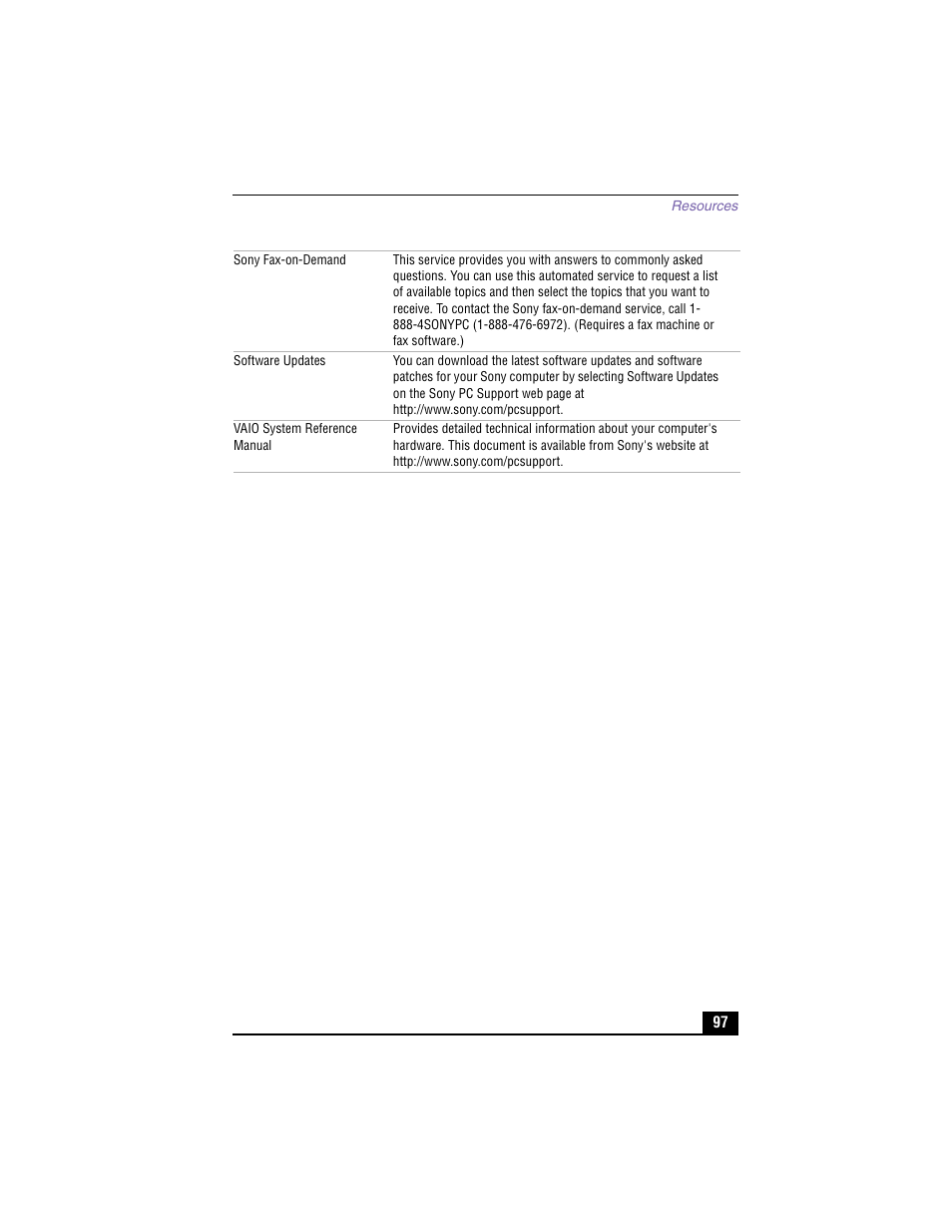 Sony PCV-RX480DS User Manual | Page 97 / 101