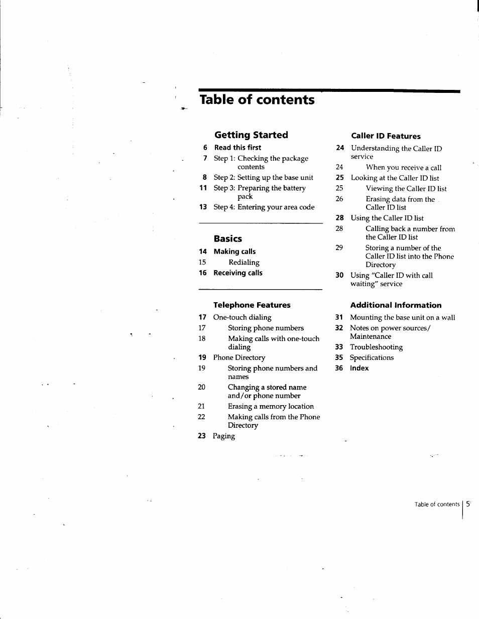 Sony SPP-SS961 User Manual | Page 5 / 72