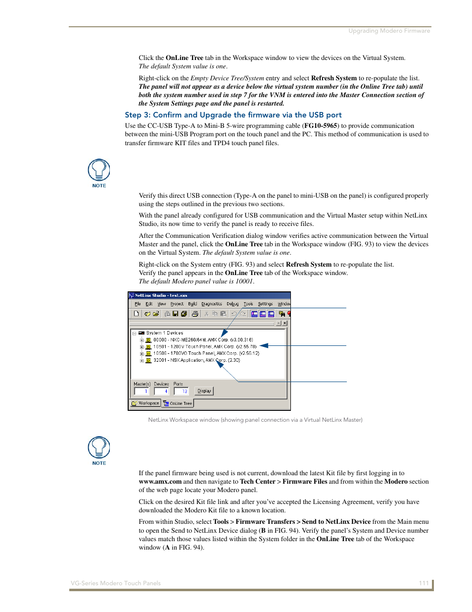 AMX Modero NXD/NXT-1200VG User Manual | Page 125 / 256