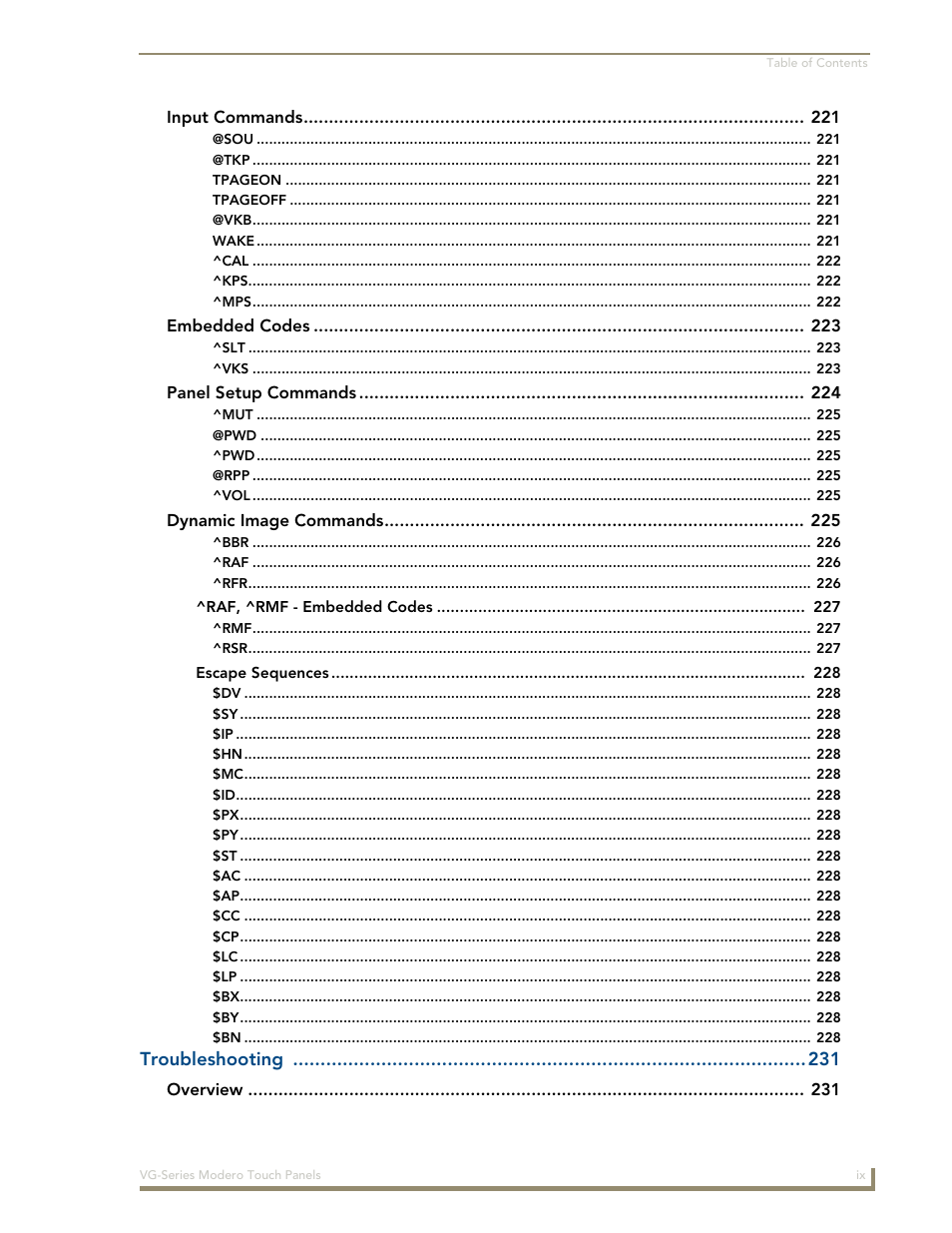 AMX Modero NXD/NXT-1200VG User Manual | Page 13 / 256