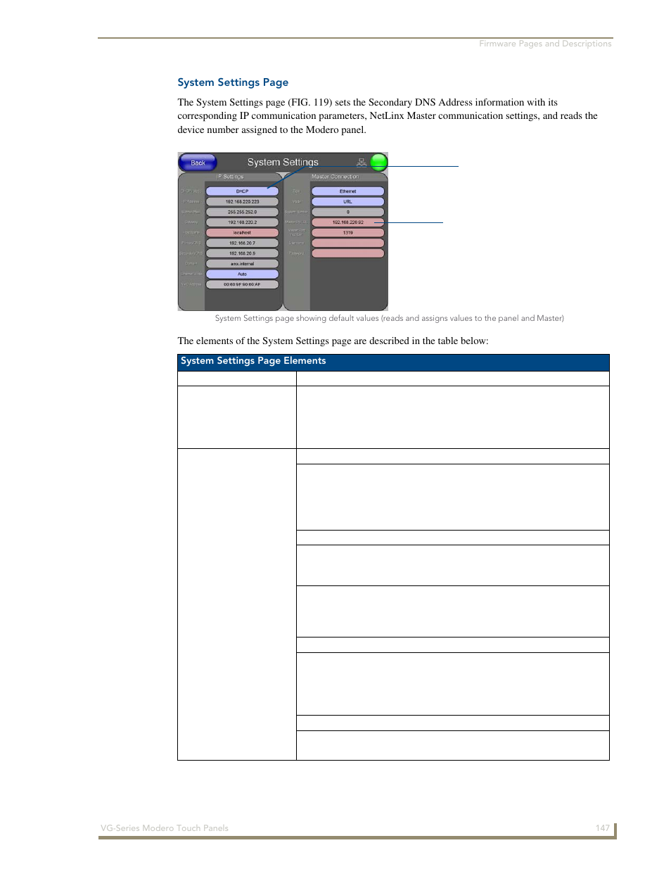 AMX Modero NXD/NXT-1200VG User Manual | Page 161 / 256