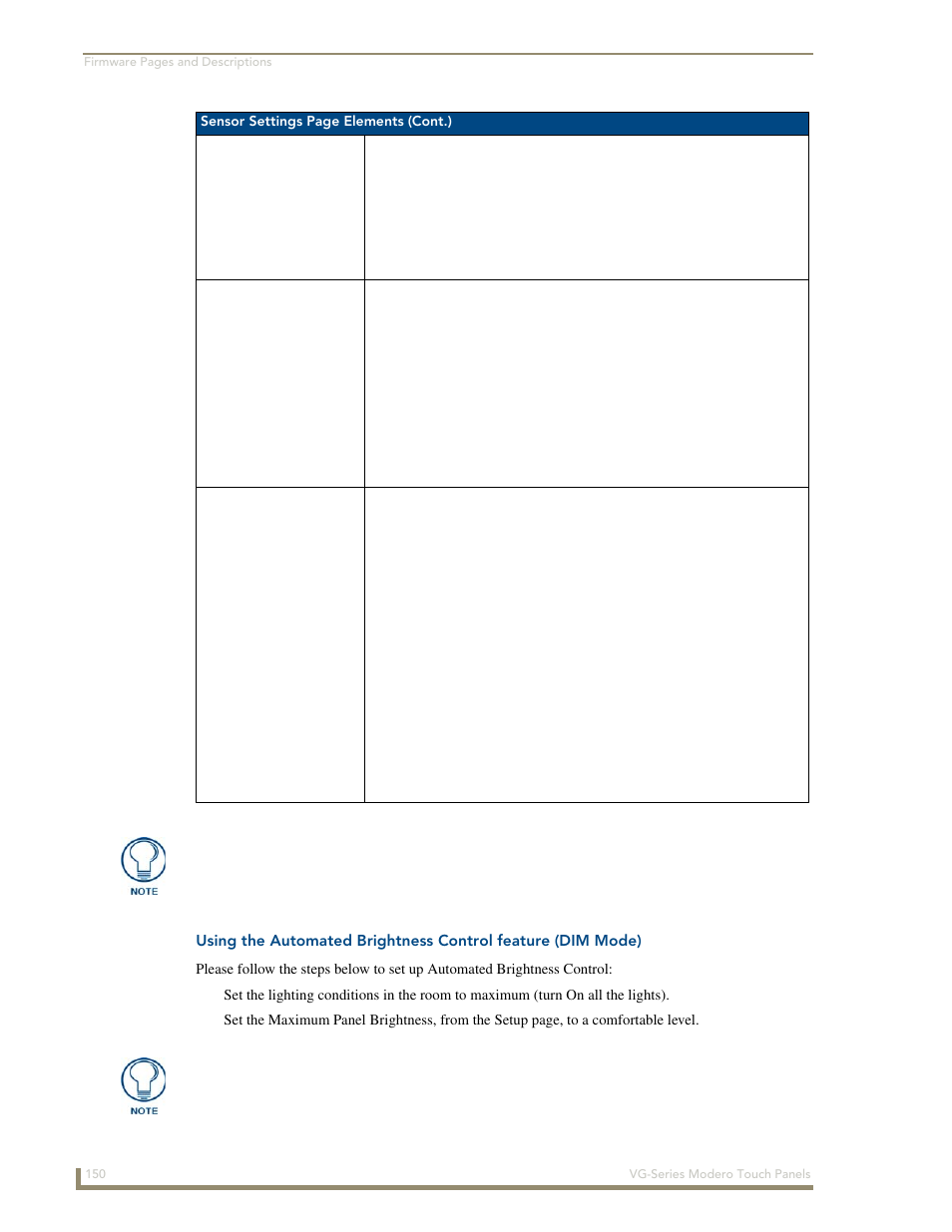 AMX Modero NXD/NXT-1200VG User Manual | Page 164 / 256