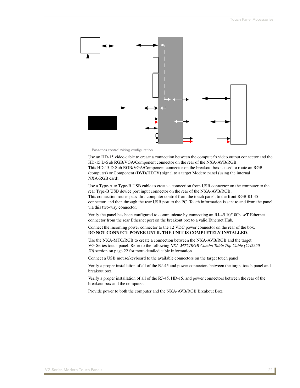 AMX Modero NXD/NXT-1200VG User Manual | Page 35 / 256