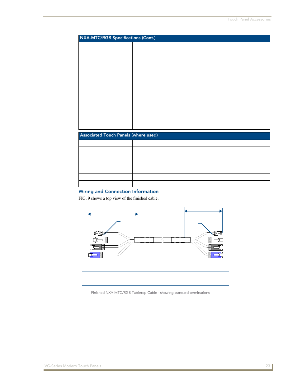 Wiring and connection information | AMX Modero NXD/NXT-1200VG User Manual | Page 37 / 256