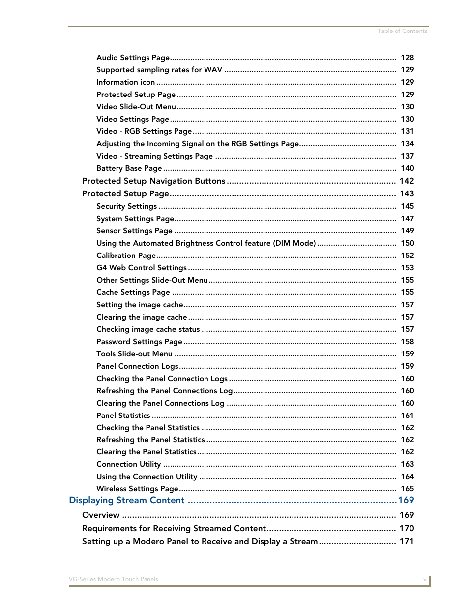 AMX Modero NXD/NXT-1200VG User Manual | Page 9 / 256