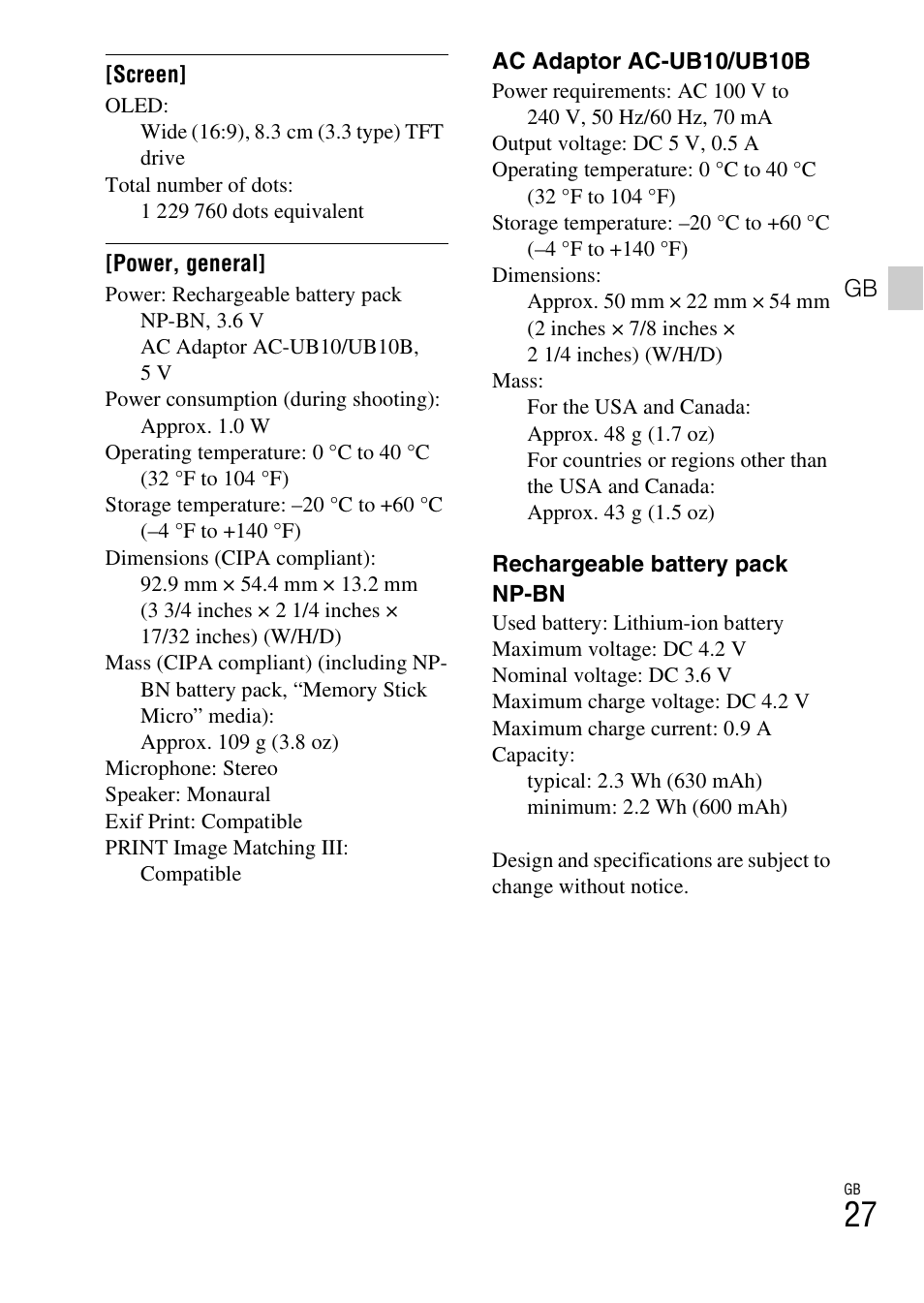 Sony DSC-TX55 User Manual | Page 27 / 64