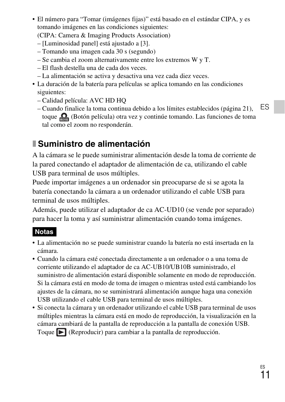 Xsuministro de alimentación | Sony DSC-TX55 User Manual | Page 39 / 64