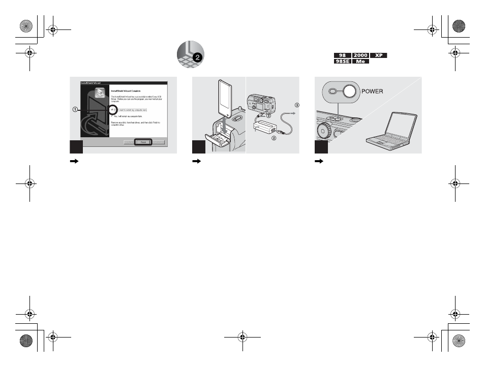 2 preparing your camera, Preparing your camera, 2preparing your camera | Sony DSC-P31 User Manual | Page 46 / 108