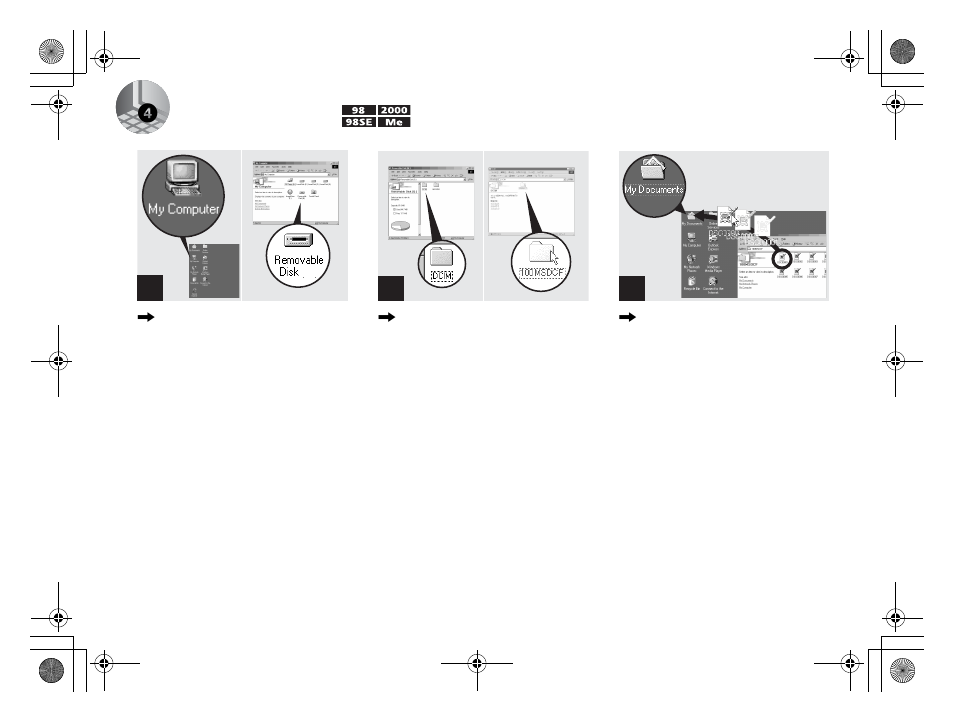 4 copying images, Copying images, 4copying images | Sony DSC-P31 User Manual | Page 48 / 108