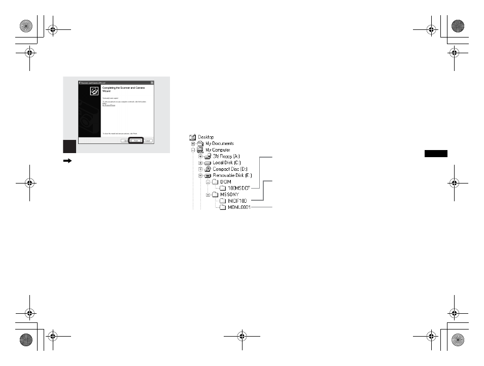 Image file storage destinations and file names, Image file storage destinations and file, Names | Sony DSC-P31 User Manual | Page 51 / 108