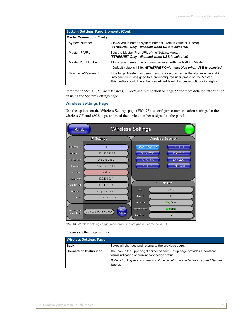AMX Modero NXD-1000Vi User Manual | Page 101 / 234