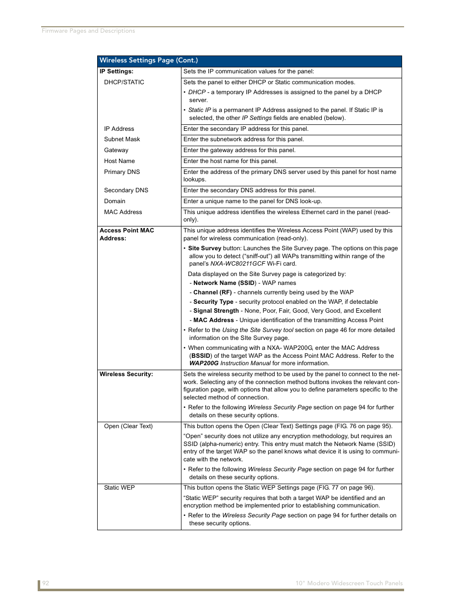 AMX Modero NXD-1000Vi User Manual | Page 102 / 234