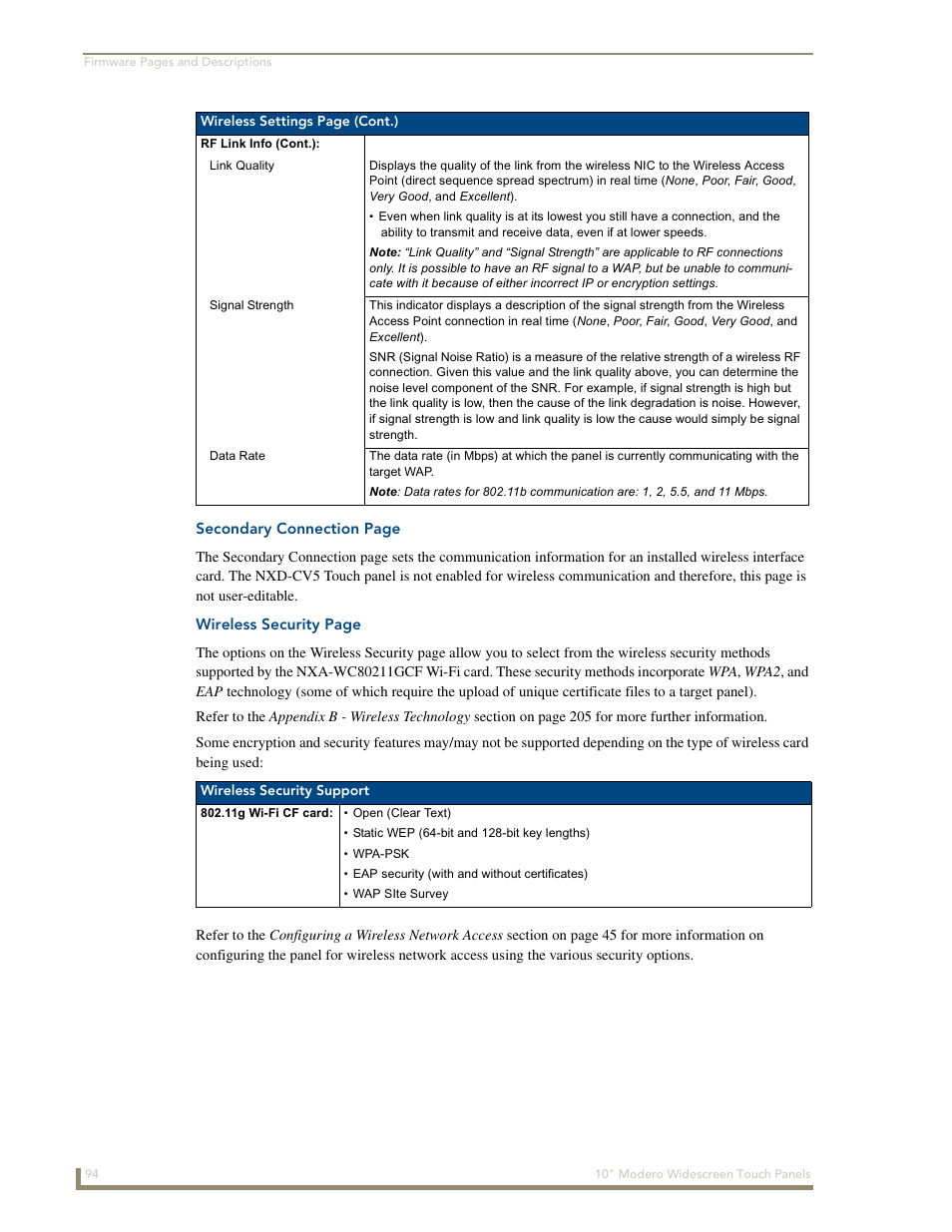 AMX Modero NXD-1000Vi User Manual | Page 104 / 234