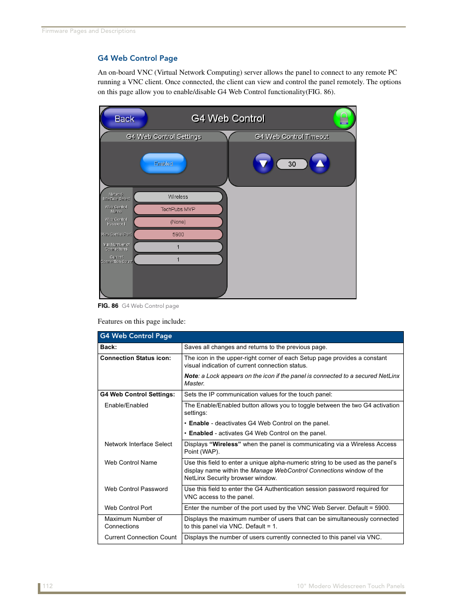 AMX Modero NXD-1000Vi User Manual | Page 122 / 234
