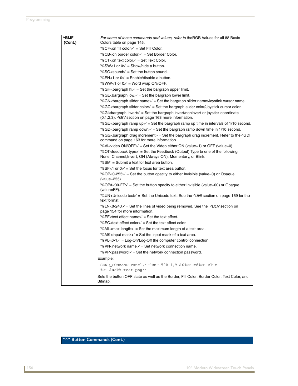 AMX Modero NXD-1000Vi User Manual | Page 166 / 234
