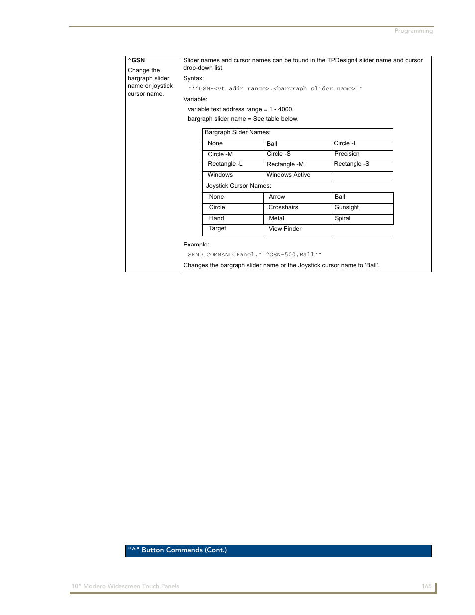 AMX Modero NXD-1000Vi User Manual | Page 175 / 234