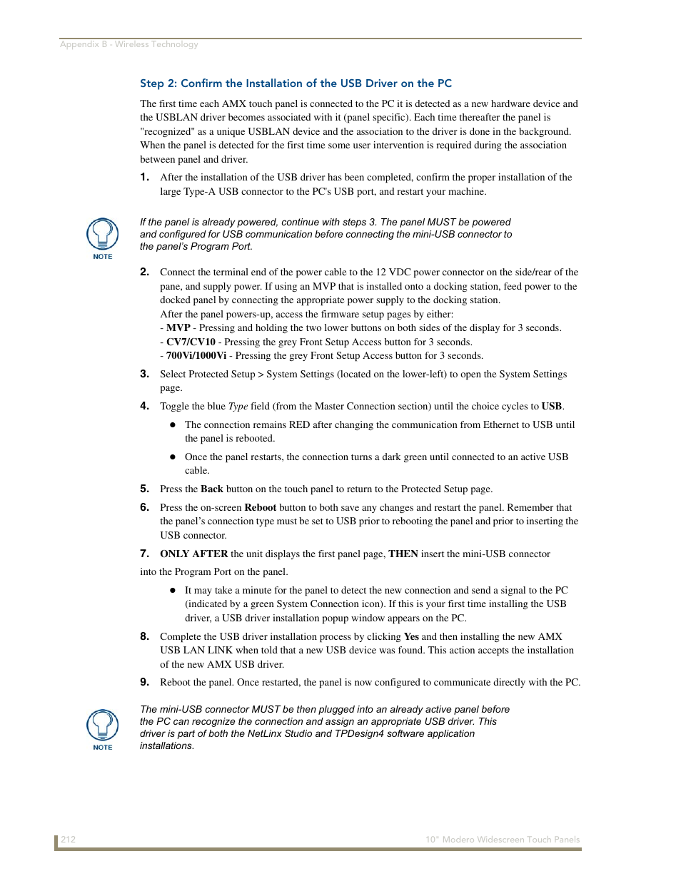 AMX Modero NXD-1000Vi User Manual | Page 222 / 234