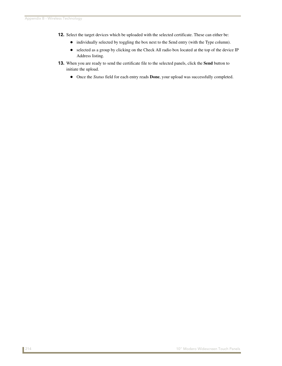 AMX Modero NXD-1000Vi User Manual | Page 224 / 234